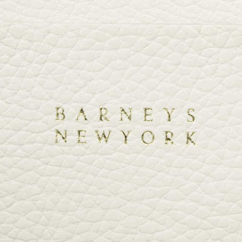 BARNEYS NEW YORK 横型レザートートバッグ OFF WHITE