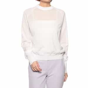 クルーネックシアーニットプルオーバー