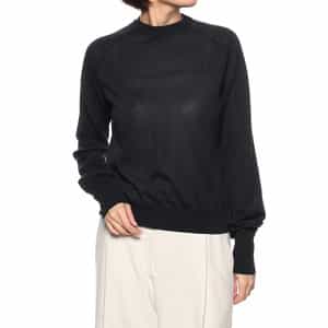 クルーネックシアーニットプルオーバー