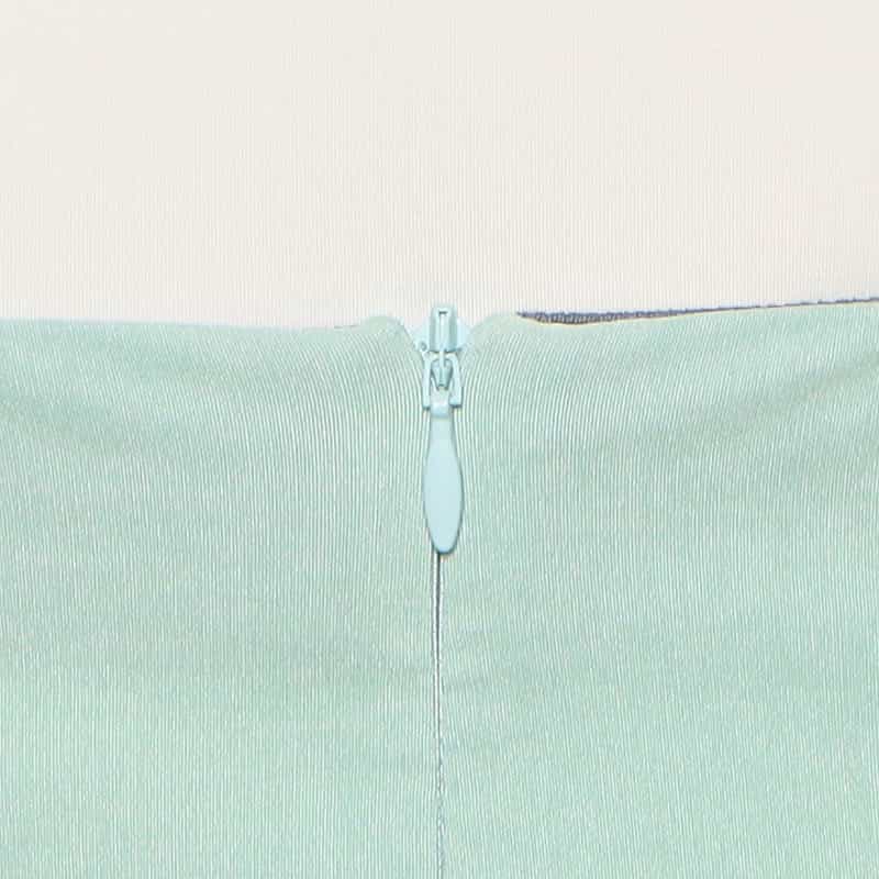 BARNEYS NEW YORK ウォッシャブルサイドポケットタイトスカート LIGHT GREEN