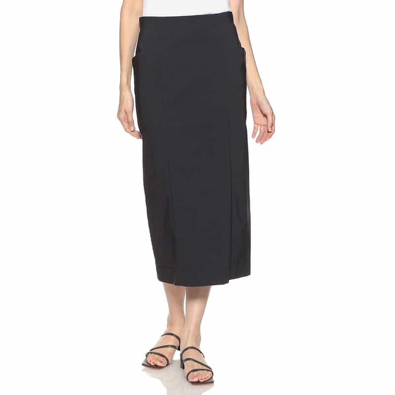 BARNEYS NEW YORK ウォッシャブルサイドポケットタイトスカート GRAY