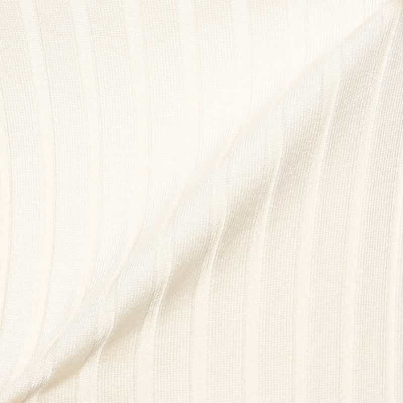 BARNEYS NEW YORK ウォッシャブルリブニットプルオーバー WHITE