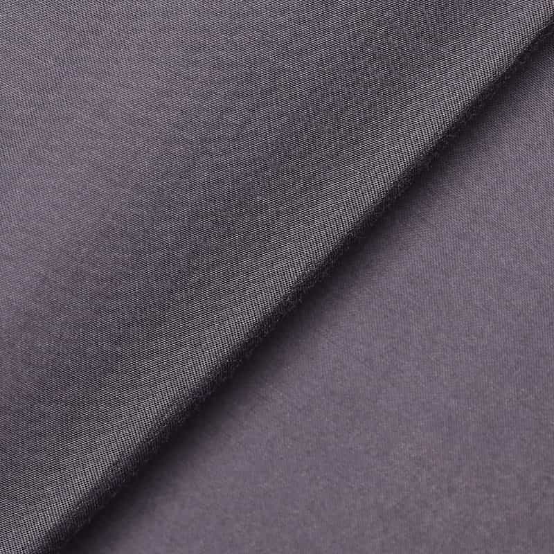 BARNEYS NEW YORK ウォッシャブル シャイニーシャツドレス GRAY