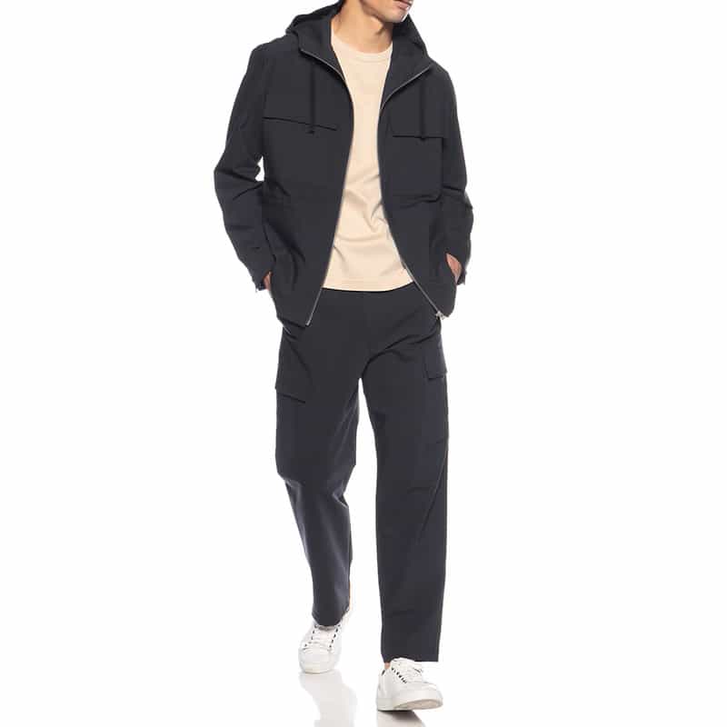 BARNEYS NEW YORK セットアップイージーカーゴパンツ NAVY