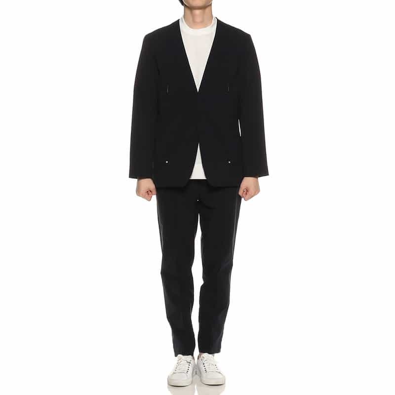 CITERA 限定ノーカラーアンコンジャケット NAVY