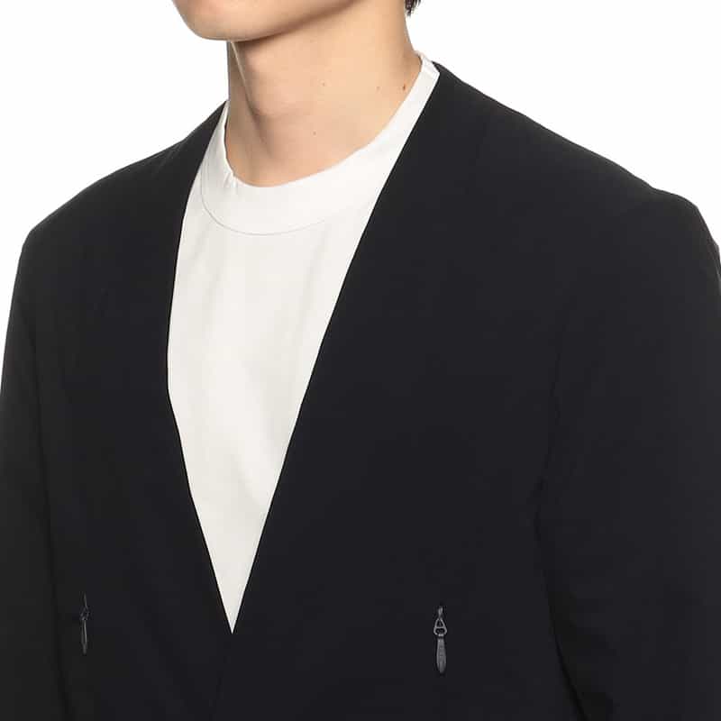CITERA 限定ノーカラーアンコンジャケット NAVY