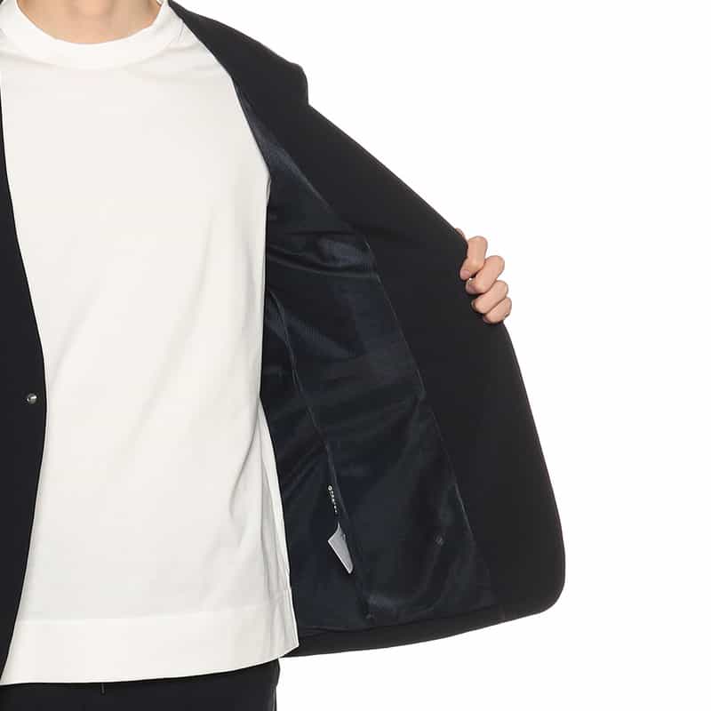 CITERA 限定ノーカラーアンコンジャケット NAVY