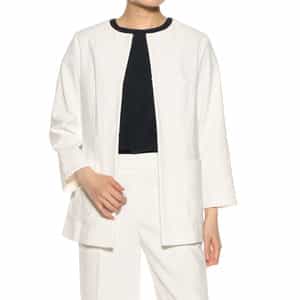 セットアップウォッシャブルノーカラージャケット