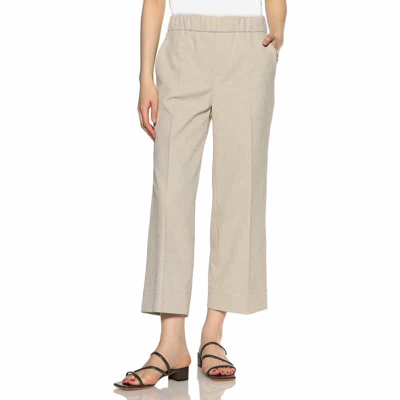 BARNEYS NEW YORK セットアップウォッシャブルクロップドパンツ BEIGE
