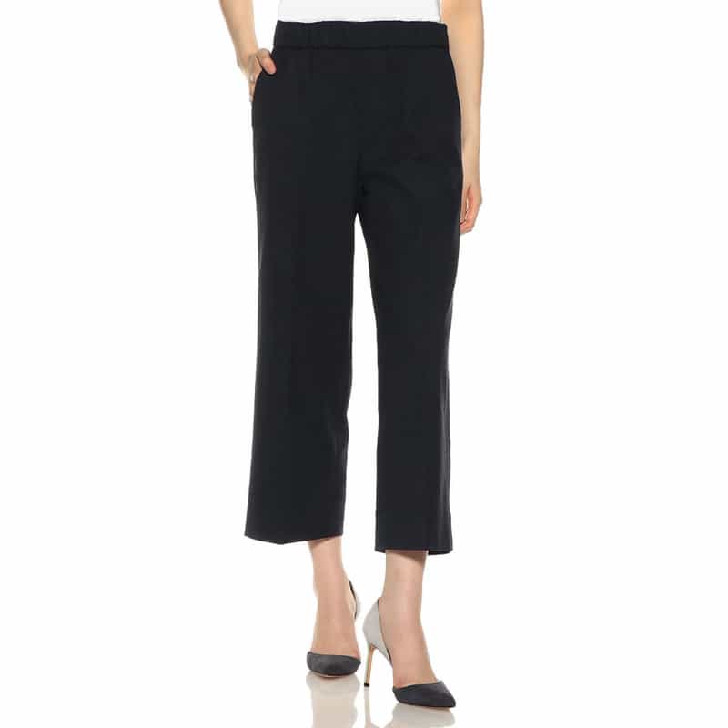 BARNEYS NEW YORK セットアップウォッシャブルクロップドパンツ NAVY