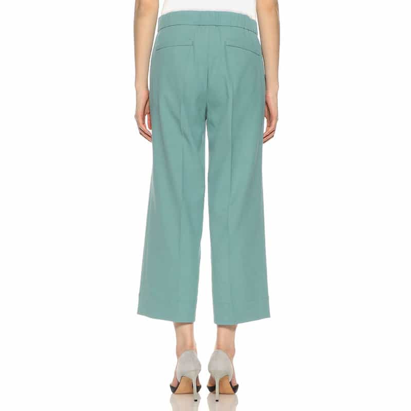 BARNEYS NEW YORK セットアップウォッシャブルクロップドパンツ BLUE GREEN