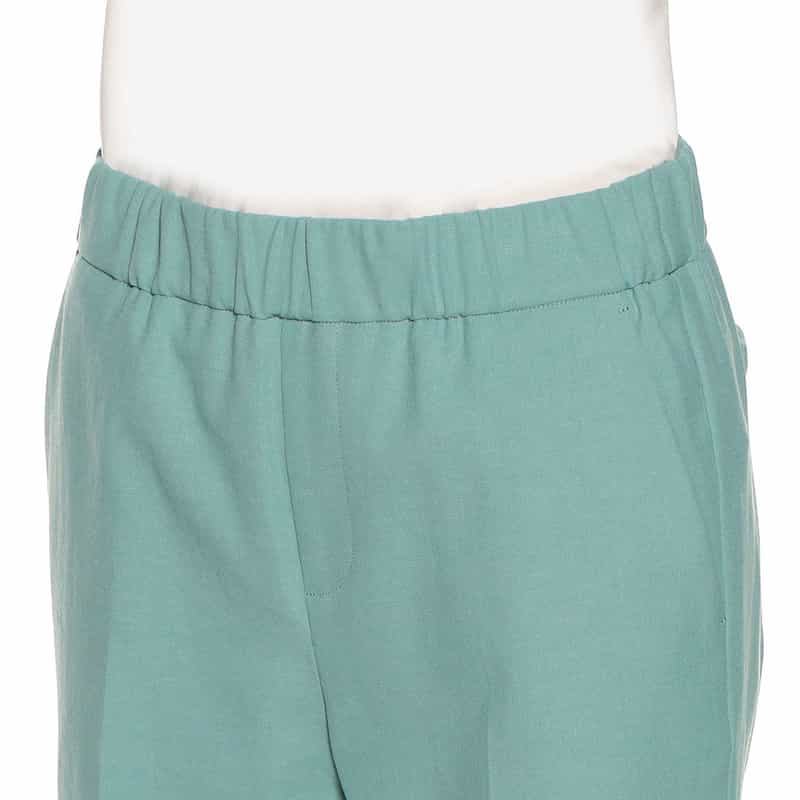 BARNEYS NEW YORK セットアップウォッシャブルクロップドパンツ BLUE GREEN