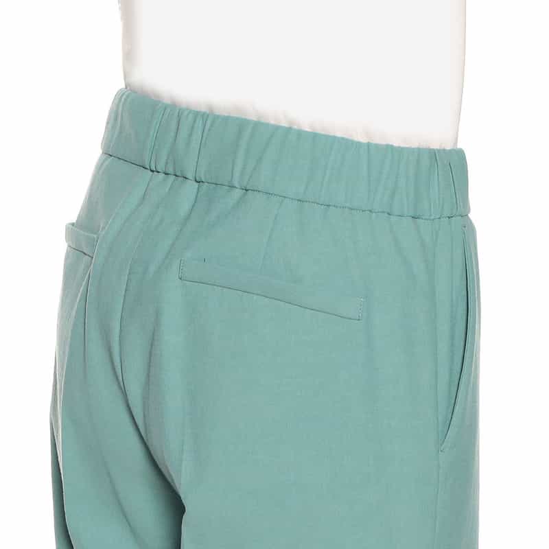 BARNEYS NEW YORK セットアップウォッシャブルクロップドパンツ BLUE GREEN