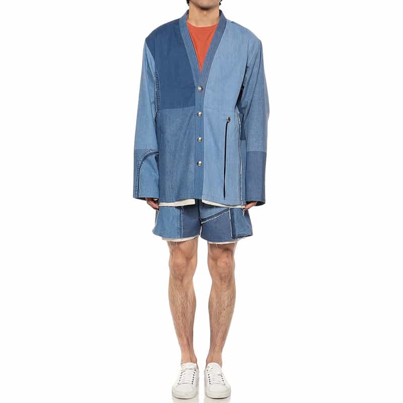 CHILDREN OF THE DISCORDANCE バーニーズ　ニューヨーク限定パッチワークデニムジャケット BLUE