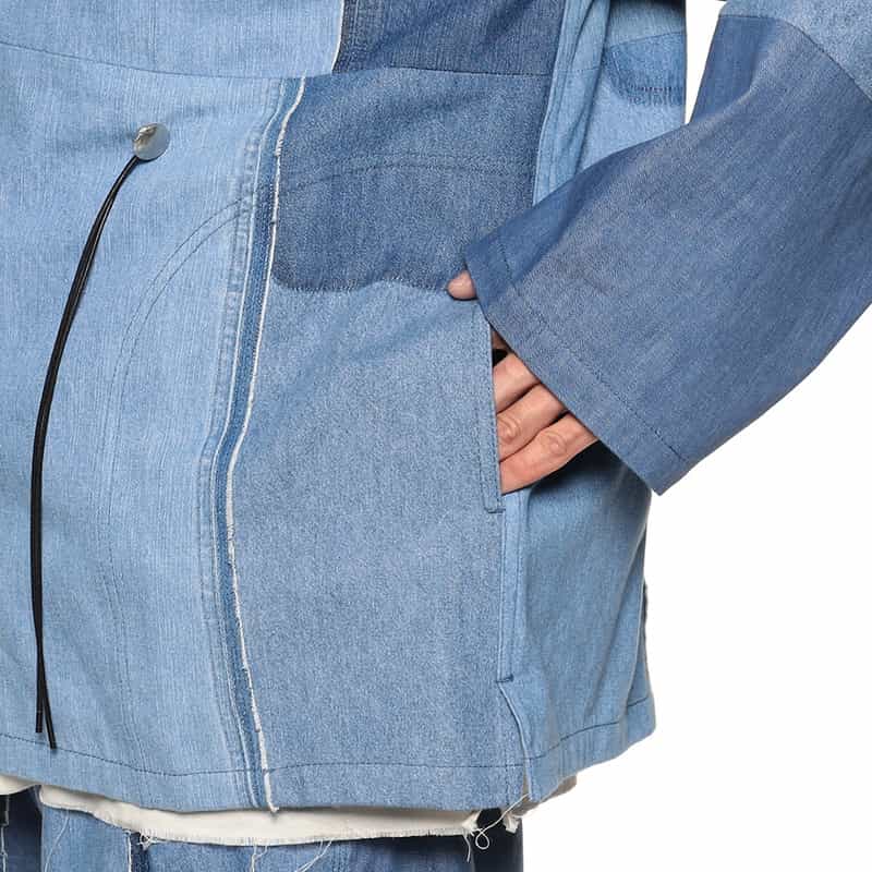 CHILDREN OF THE DISCORDANCE バーニーズ　ニューヨーク限定パッチワークデニムジャケット BLUE