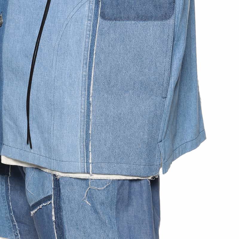 CHILDREN OF THE DISCORDANCE バーニーズ　ニューヨーク限定パッチワークデニムジャケット BLUE