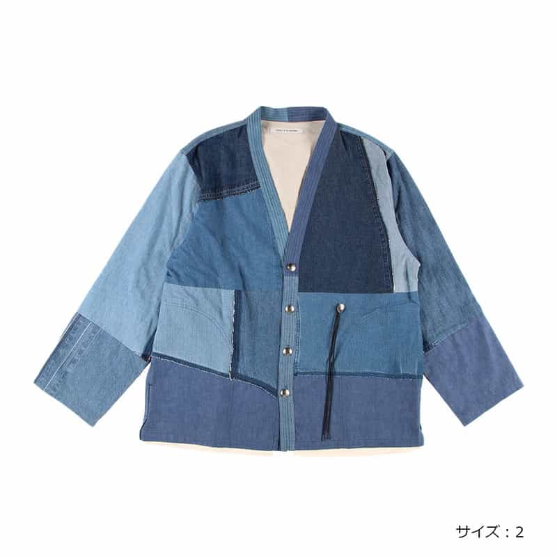 CHILDREN OF THE DISCORDANCE バーニーズ　ニューヨーク限定パッチワークデニムジャケット BLUE