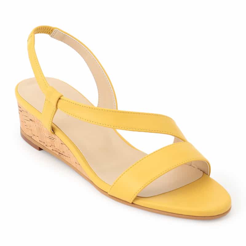 BARNEYS NEW YORK ウェッジソールサンダル YELLOW