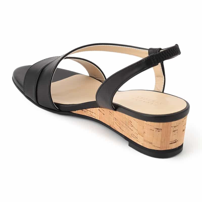 BARNEYS NEW YORK ウェッジソールサンダル BLACK