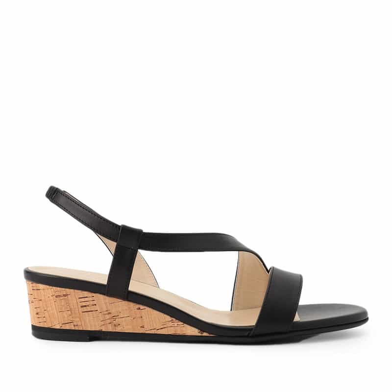 BARNEYS NEW YORK ウェッジソールサンダル BLACK