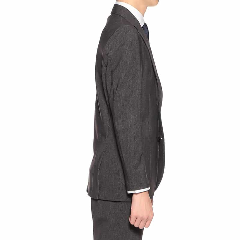 BARNEYS NEW YORK セットアップマイクロ千鳥柄ジャージージャケット GRAY