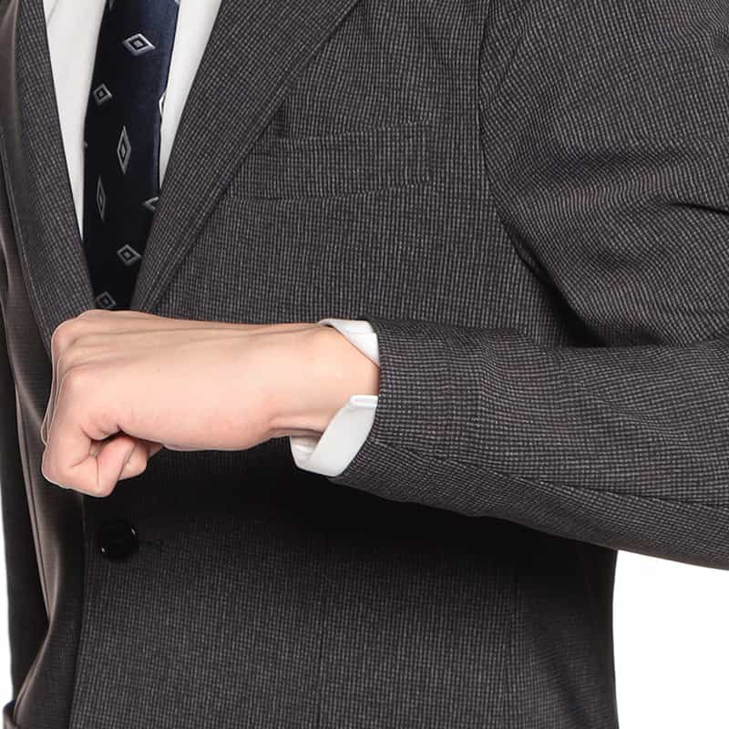 BARNEYS NEW YORK セットアップマイクロ千鳥柄ジャージージャケット GRAY