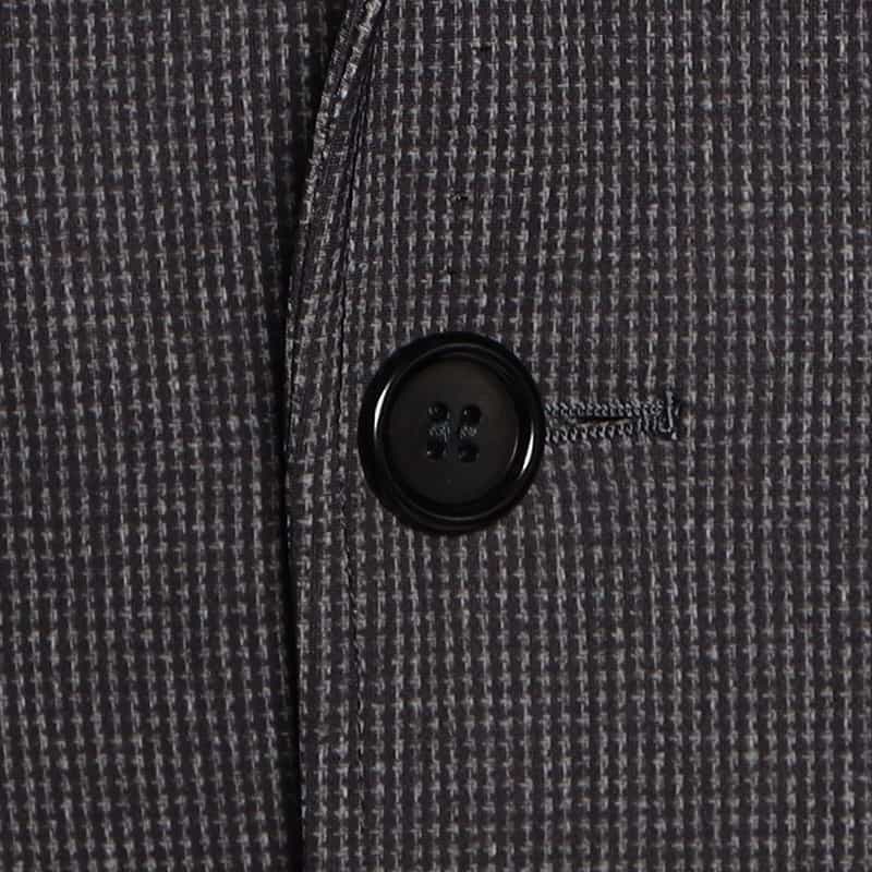 BARNEYS NEW YORK セットアップマイクロ千鳥柄ジャージージャケット GRAY