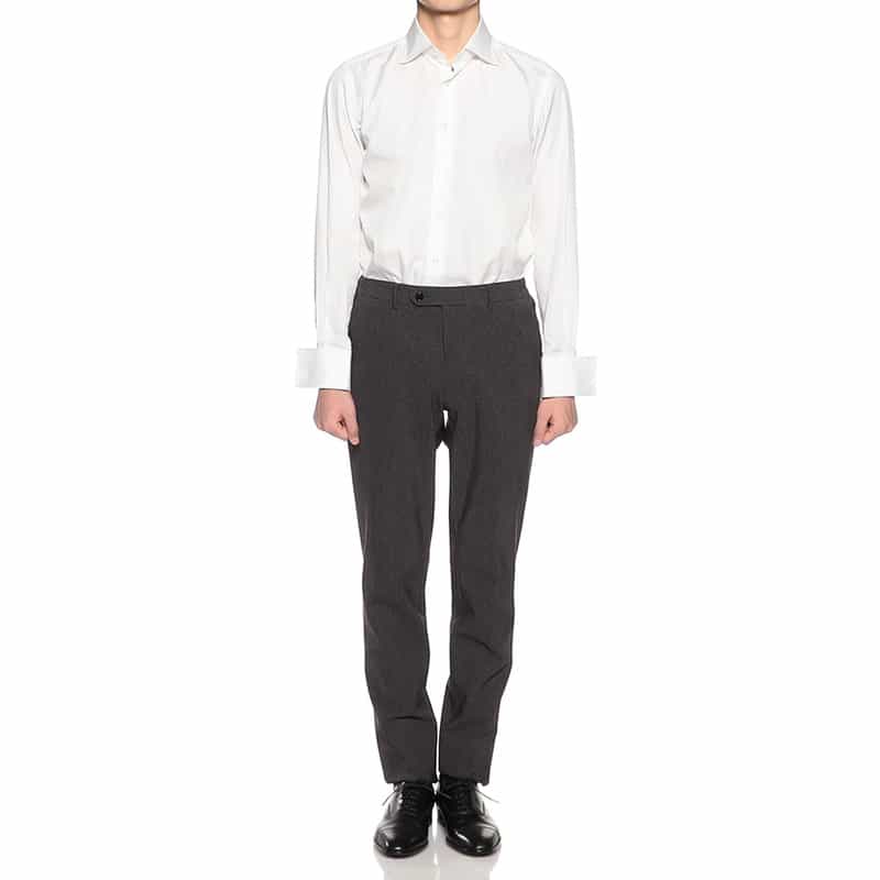 BARNEYS NEW YORK セットアップマイクロ千鳥柄ジャージーパンツ GRAY