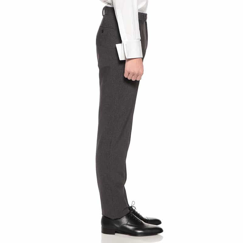 BARNEYS NEW YORK セットアップマイクロ千鳥柄ジャージーパンツ GRAY