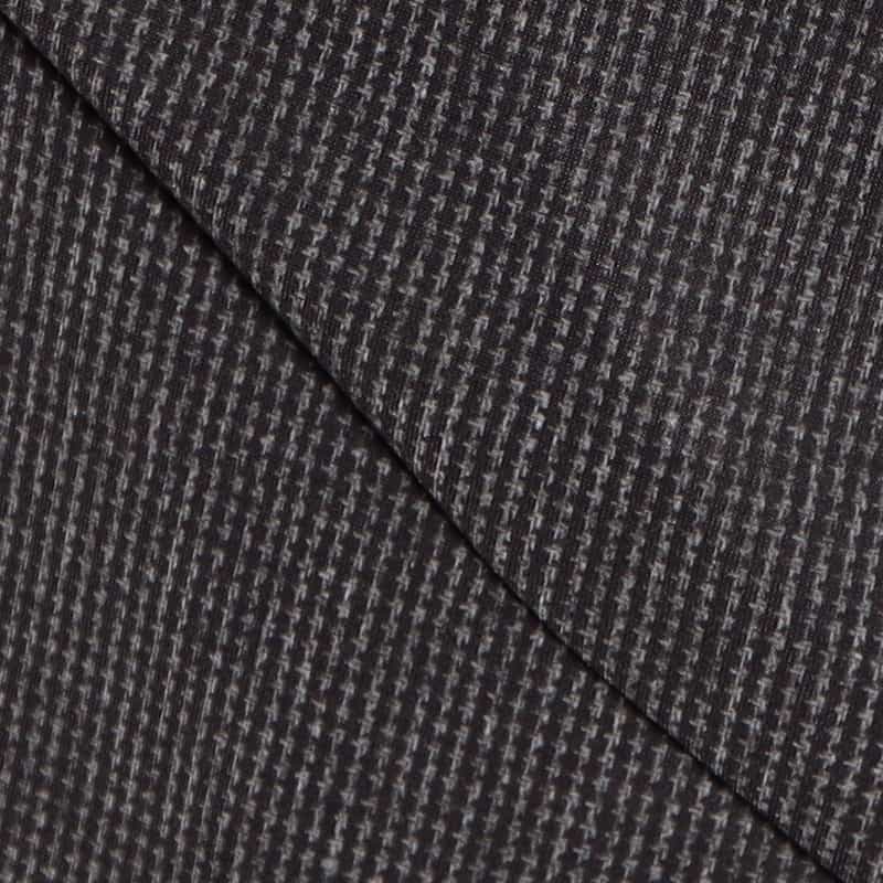 BARNEYS NEW YORK セットアップマイクロ千鳥柄ジャージーパンツ GRAY