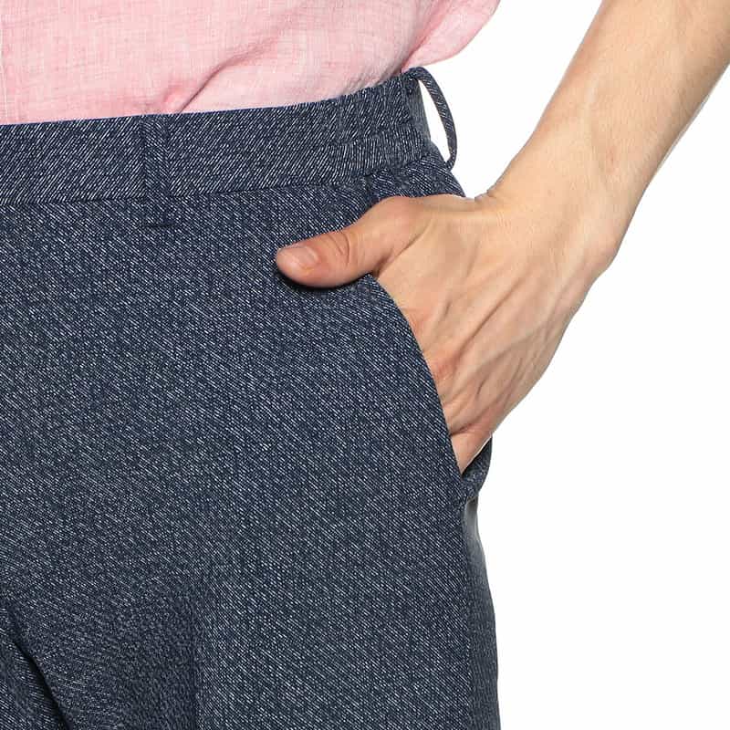 BARNEYS NEW YORK セットアップデニムライクジャージーパンツ NAVY