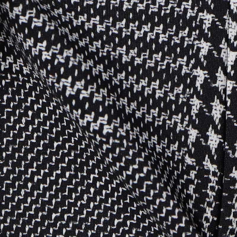 BARNEYS NEW YORK セットアップグレンチェック柄ジャージージャケット BLACK