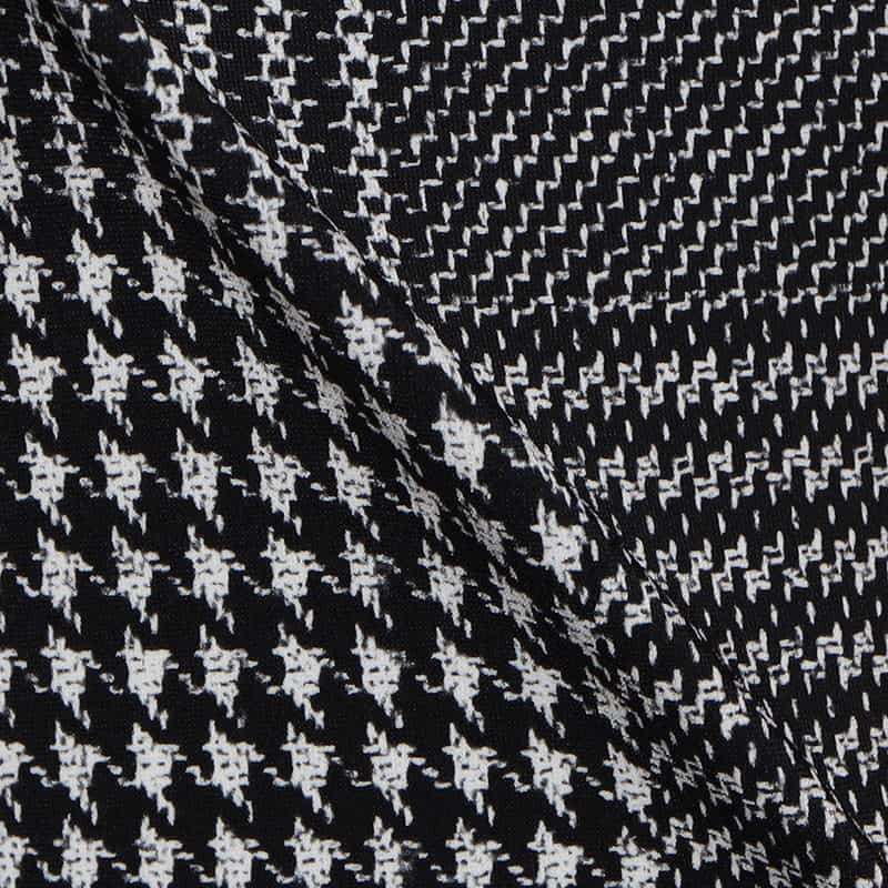 BARNEYS NEW YORK セットアップグレンチェック柄ジャージーパンツ BLACK