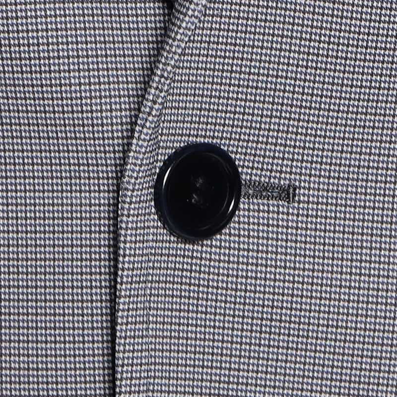 BARNEYS NEW YORK マイクロ千鳥柄ジャージージャケット BLUE