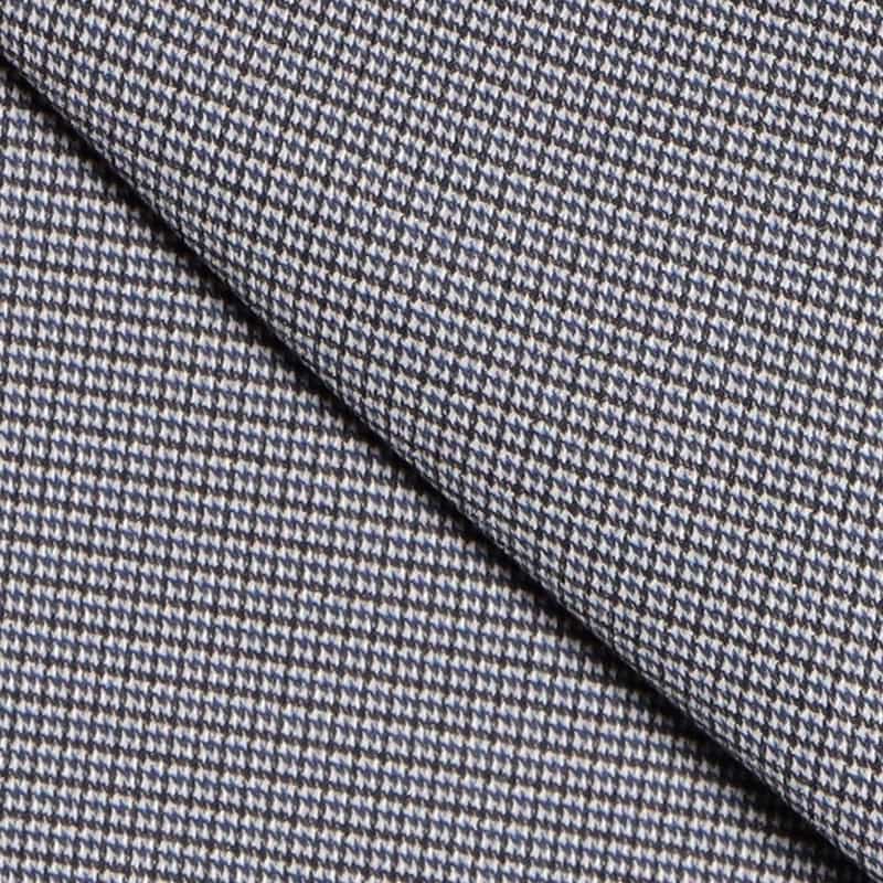 BARNEYS NEW YORK マイクロ千鳥柄ジャージージャケット BLUE