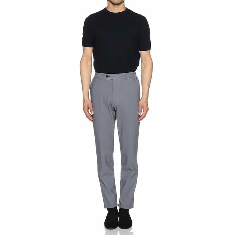 BARNEYS NEW YORK セットアップ千鳥柄ジャージーパンツ BLUE