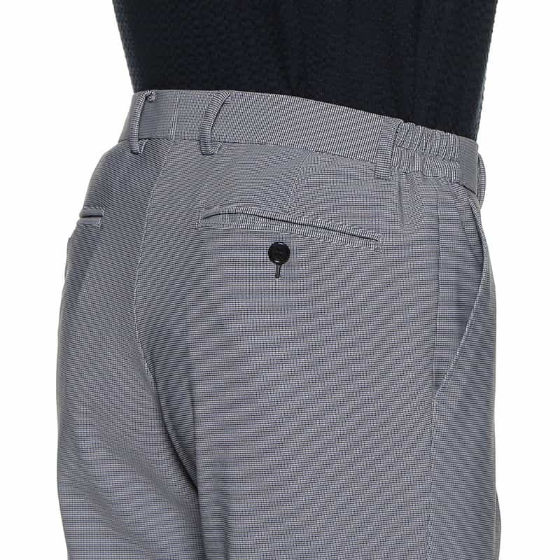 BARNEYS NEW YORK セットアップ千鳥柄ジャージーパンツ BLUE