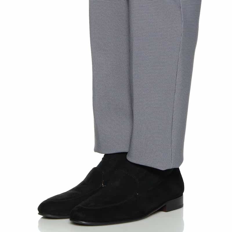 BARNEYS NEW YORK セットアップ千鳥柄ジャージーパンツ BLUE