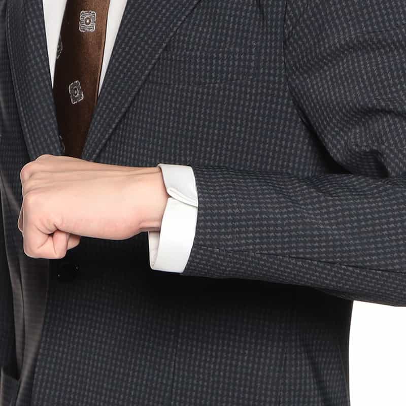 BARNEYS NEW YORK セットアップ千鳥柄ジャージージャケット NAVY