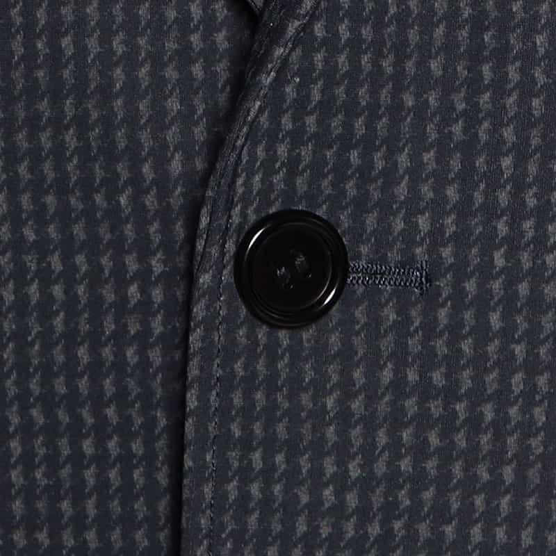 BARNEYS NEW YORK セットアップ千鳥柄ジャージージャケット NAVY