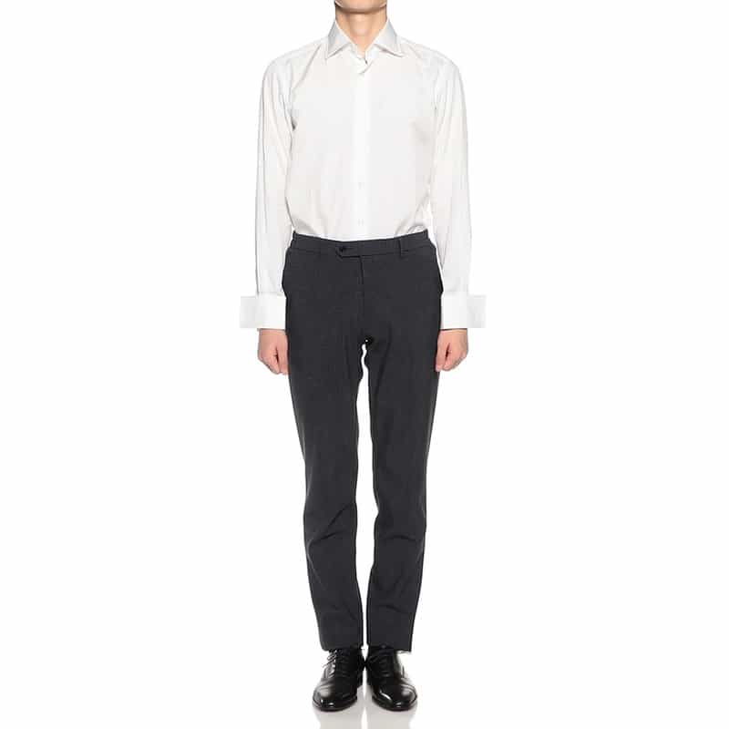 BARNEYS NEW YORK セットアップ千鳥柄ジャージーパンツ NAVY