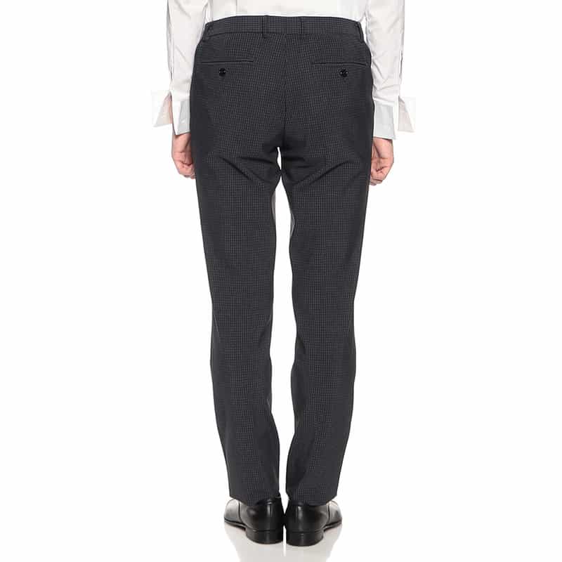 BARNEYS NEW YORK セットアップ千鳥柄ジャージーパンツ NAVY