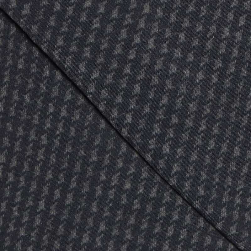 BARNEYS NEW YORK セットアップ千鳥柄ジャージーパンツ NAVY