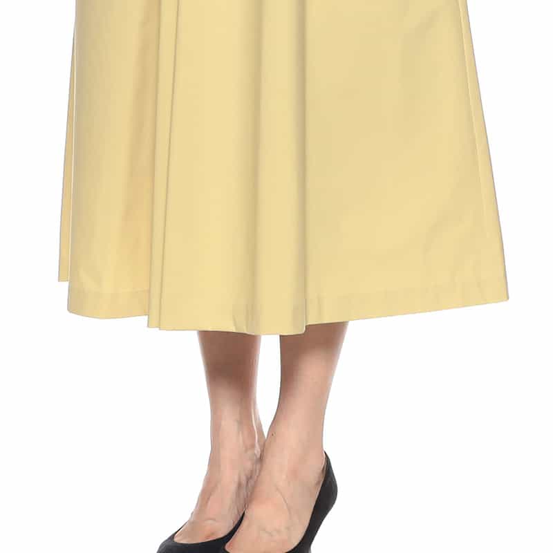 BARNEYS NEW YORK ウォッシャブル付け襟付きVネック2WAYドレス YELLOW