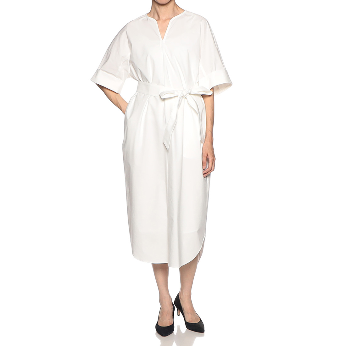 ウォッシャブル サックシャツドレス （インナードレス付き）