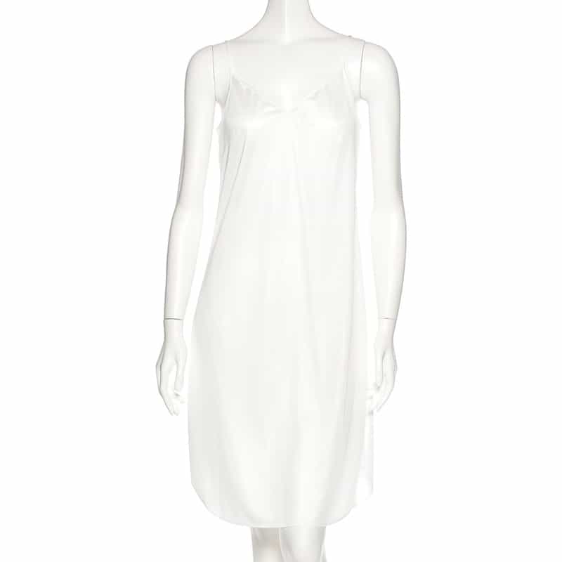 BARNEYS NEW YORK ウォッシャブル サックシャツドレス （インナードレス付き） WHITE