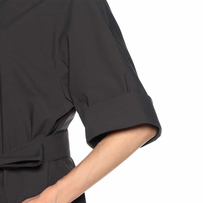 BARNEYS NEW YORK ウォッシャブル サックシャツドレス （インナードレス付き） GRAY