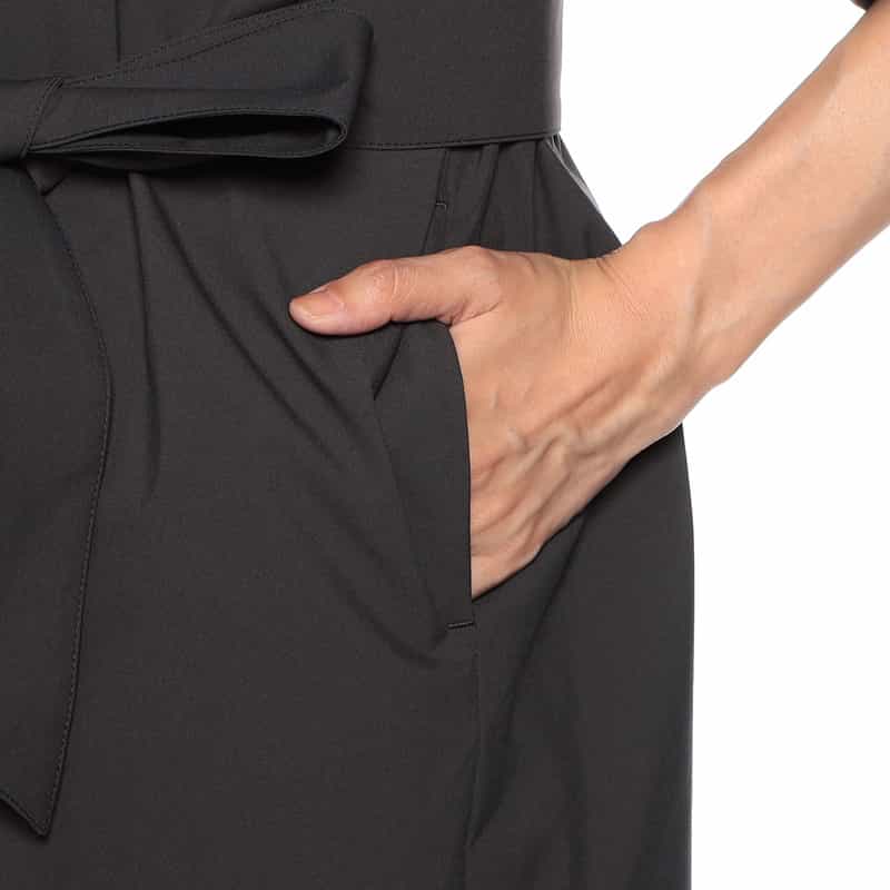 BARNEYS NEW YORK ウォッシャブル サックシャツドレス （インナードレス付き） GRAY