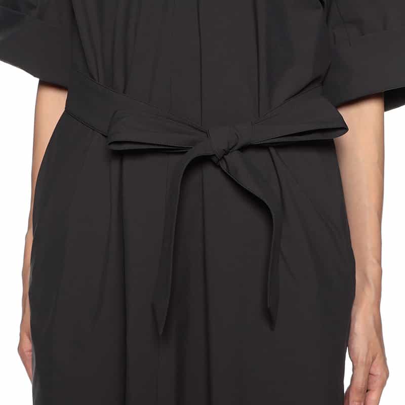 BARNEYS NEW YORK ウォッシャブル サックシャツドレス （インナードレス付き） GRAY