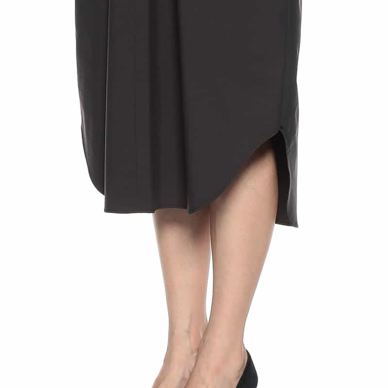 BARNEYS NEW YORK ウォッシャブル サックシャツドレス （インナードレス付き） GRAY